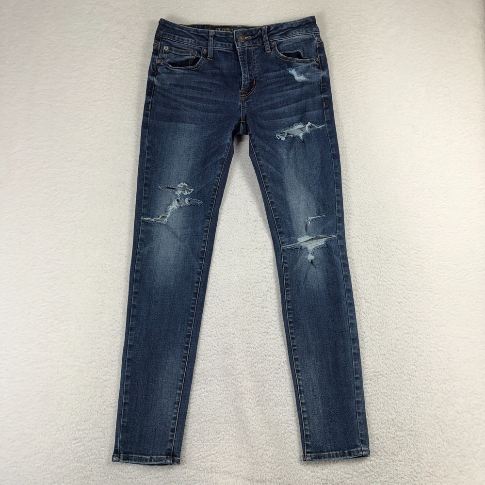 American Eagle Outfitters Mens Extreme Flex Low Skinny 30x32 Jeans Dark Wash
